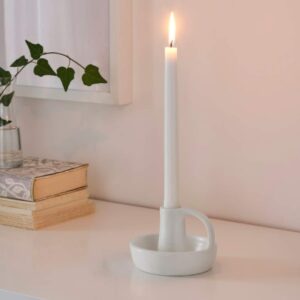 Candlestick Ceramic White