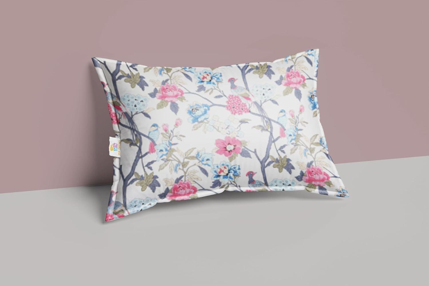 Printed Floral Design Pillow Cover - Image 2