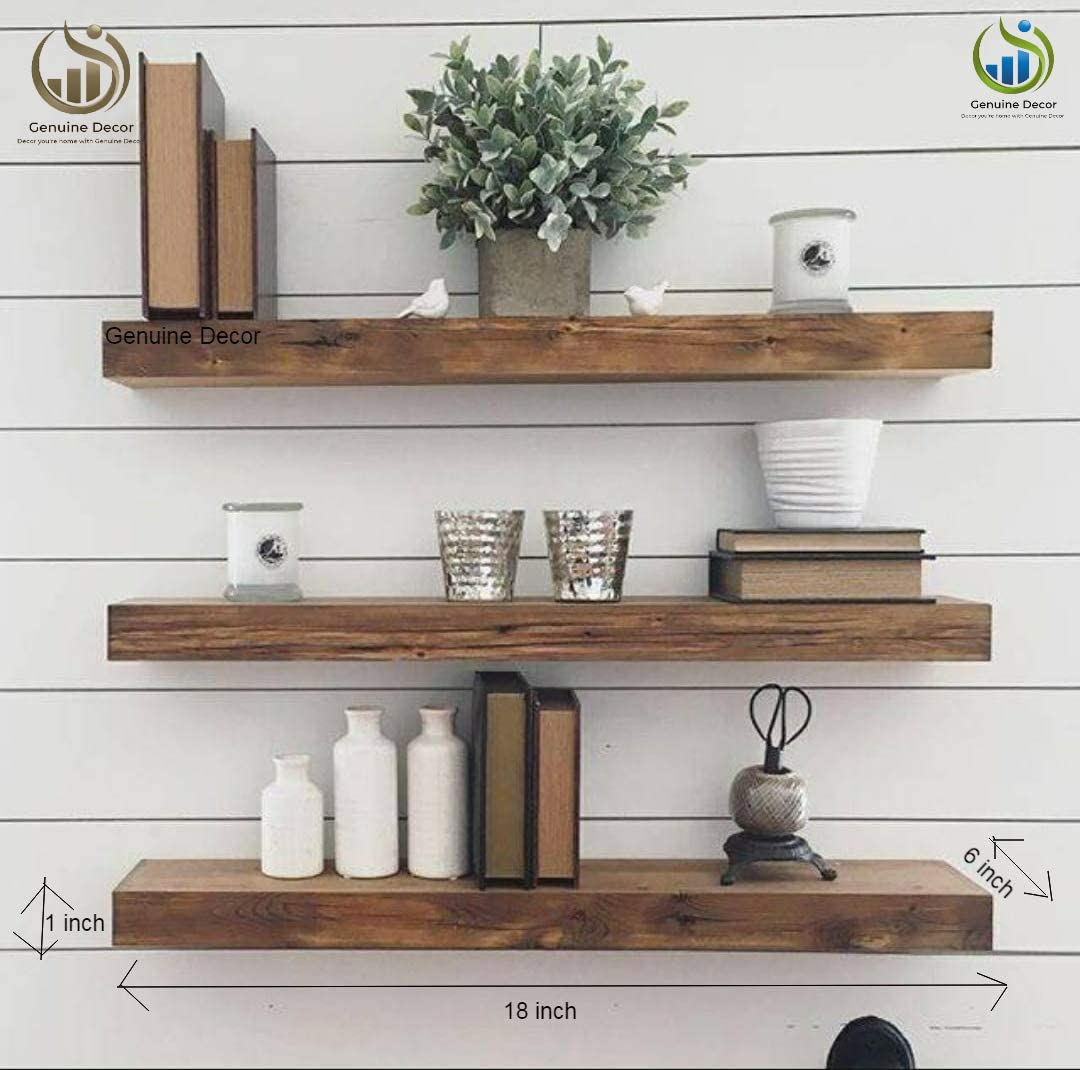 Sheesham 18 Inch Floating Shelves - Image 2