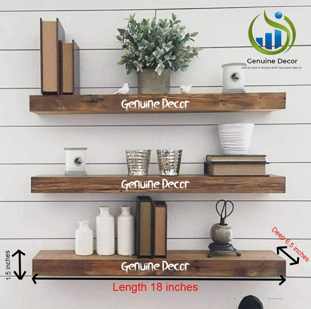 Sheesham 18 Inch Floating Shelves - Image 3