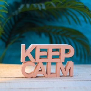 Keep Calm Pink Showpiece