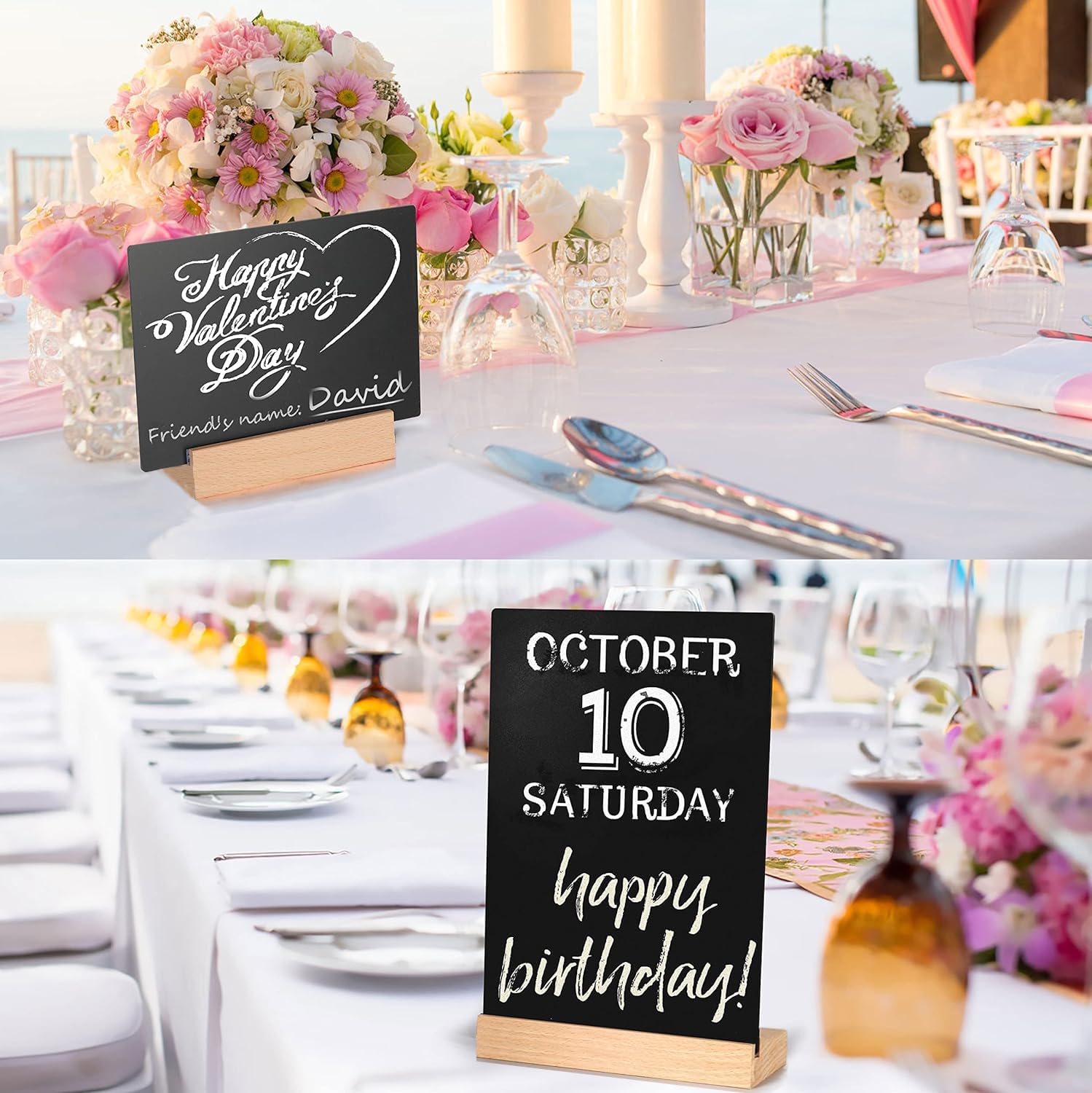 Small Chalkboard Signs with Stand - Image 3