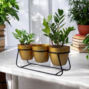 71MkIUbaS8L._SL1280_.jpg Gold Metal Planter Pot