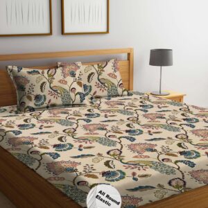 Glace Cotton Elastic Fitted Bedsheet