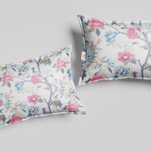 Printed Floral Design Pillow Cover
