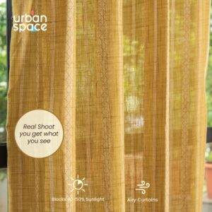 Aari Collection Weaved Sheer Curtains