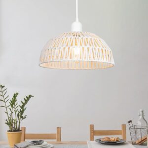 Woven Boho Macrame Pendant Light
