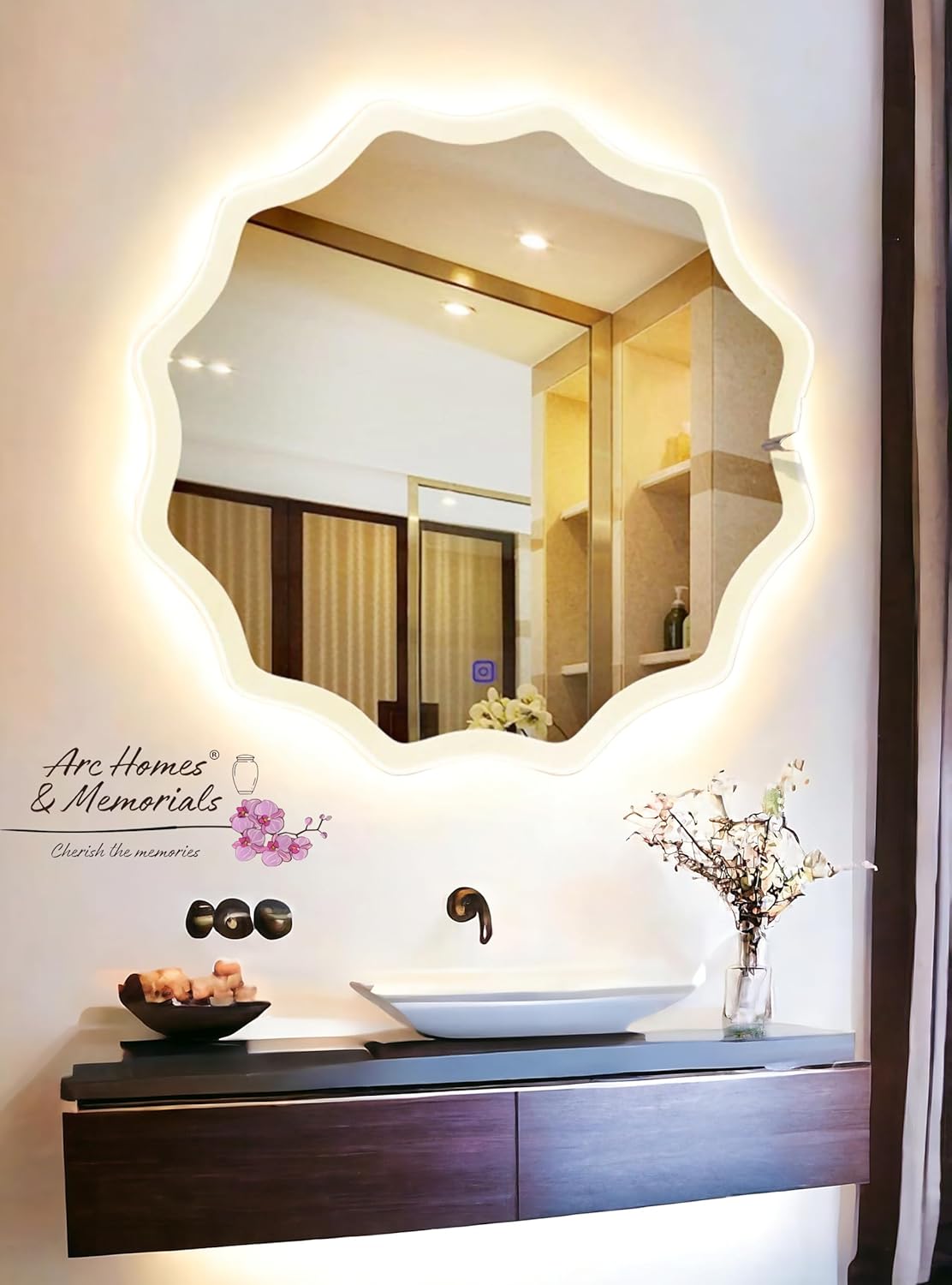 Round Mirror with Led Light - Image 2