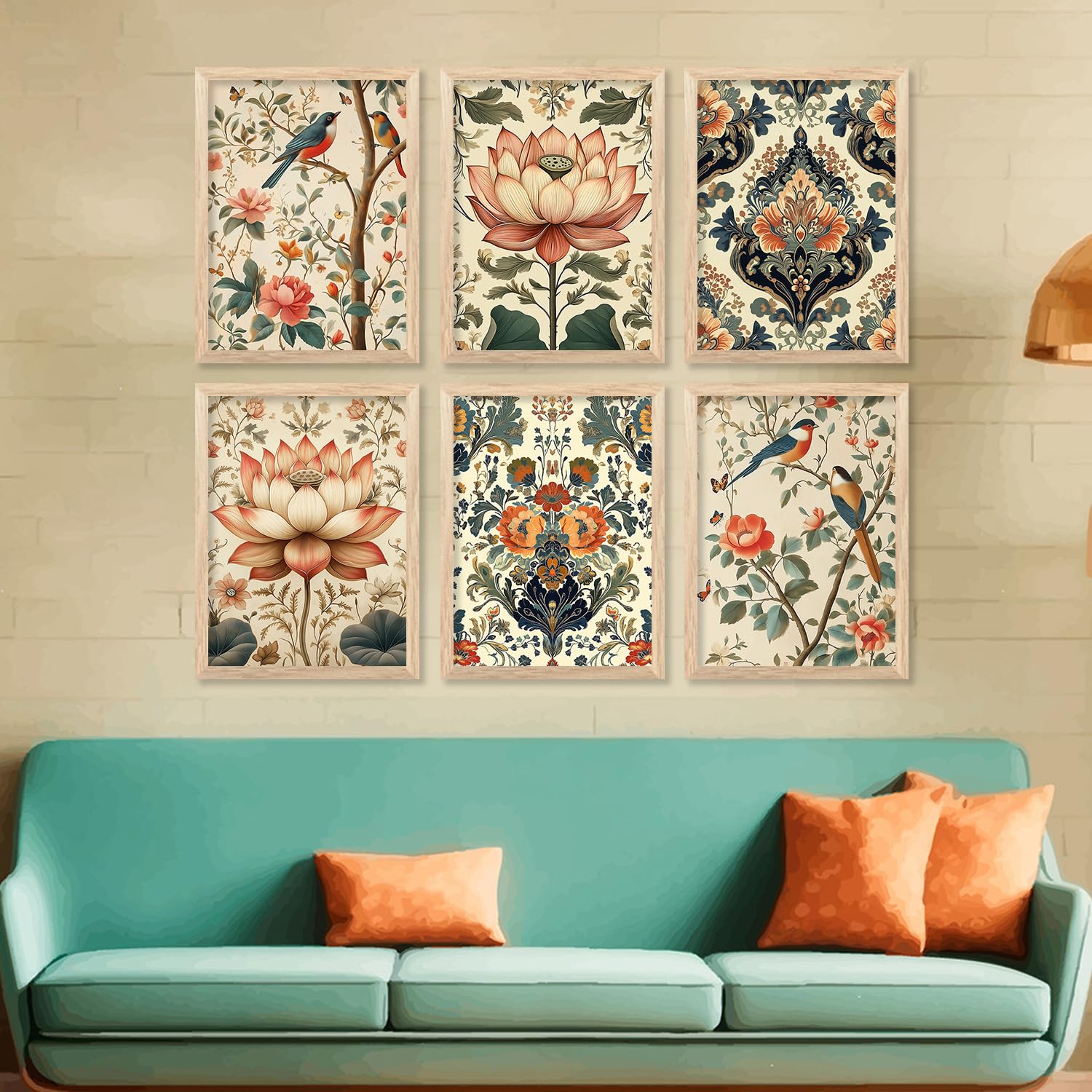 Traditional Indian Wall Art Nature Paintings - Image 2