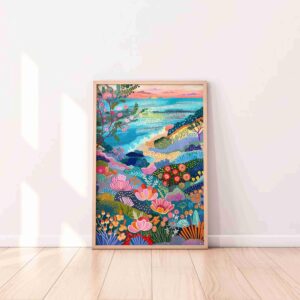 Flower plants modern art