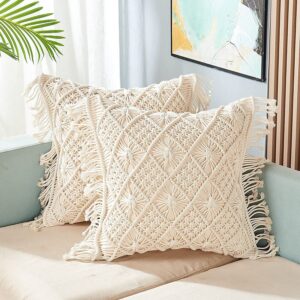 Macrame Cushion Cover 16 X 16 Inch
