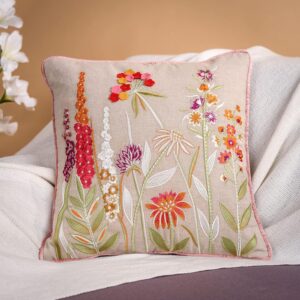 Decorative Embroidered Cushion Cover