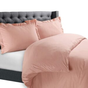 Cotton Duvet Cover Set Peach