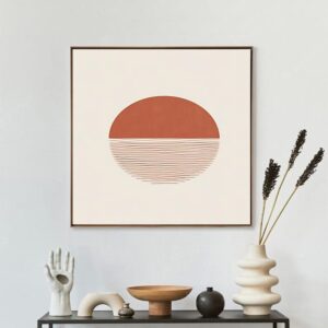 Framed Canvas Painting Abstract