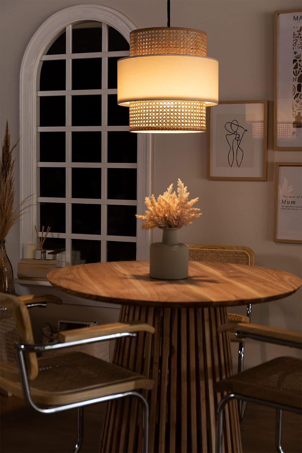 Rattan Bamboo Hanging lamp - Image 4