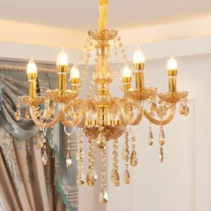 Victorian Crystal Hanging Chandelier