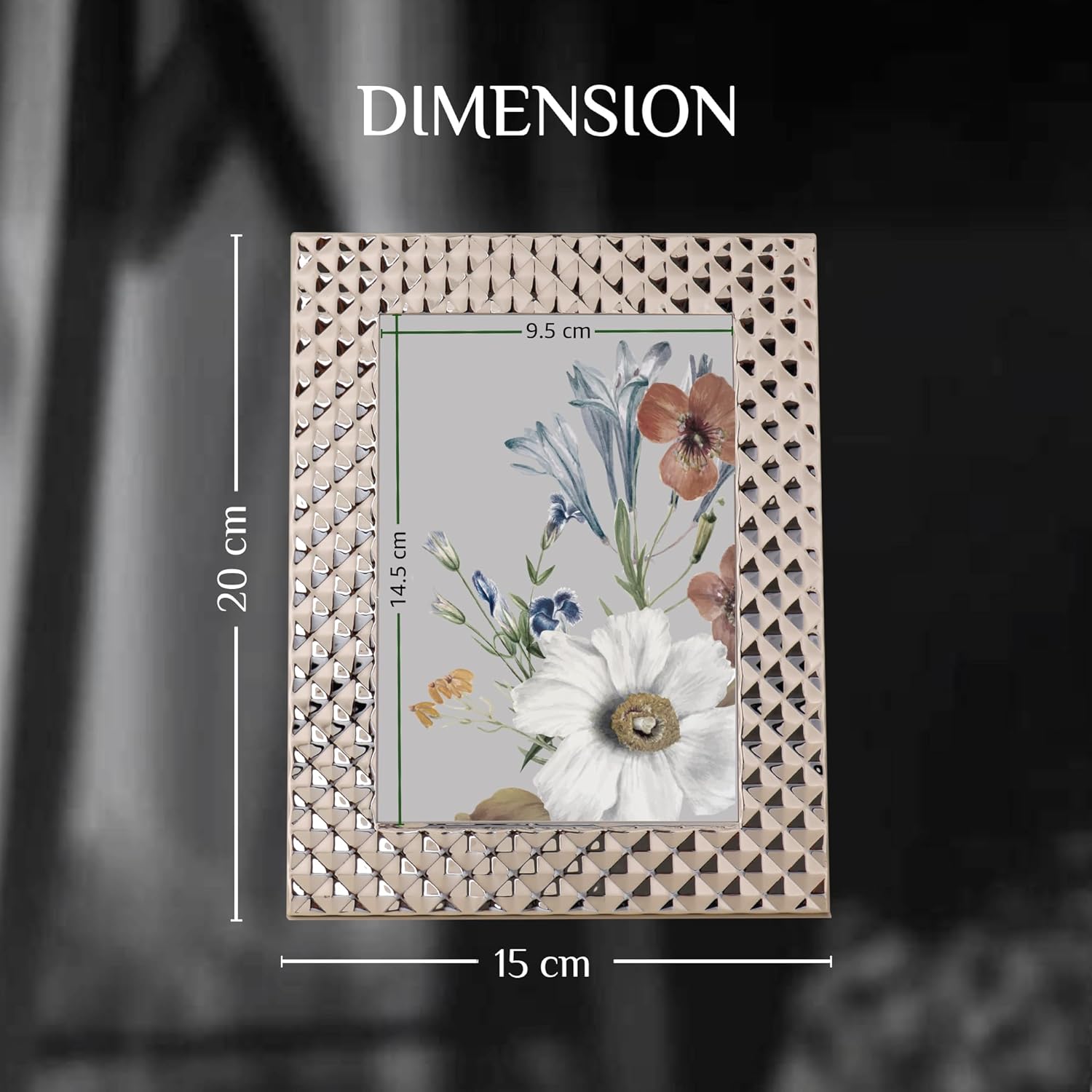 Photo Frame With Diamond Cuts - Image 2