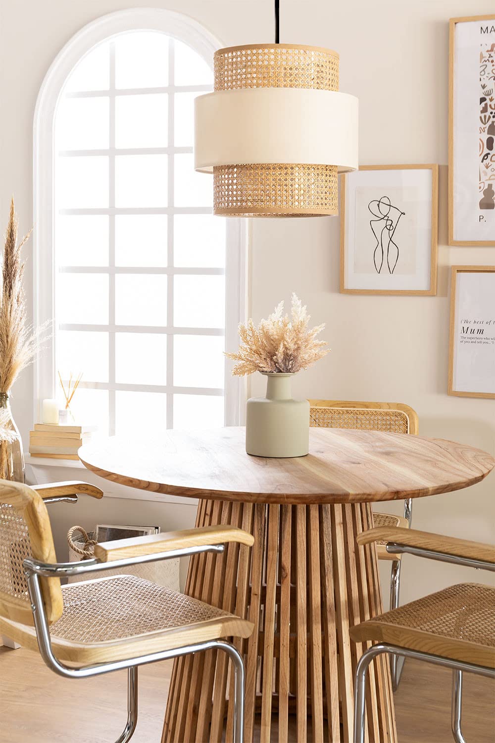 Rattan Bamboo Hanging lamp - Image 3