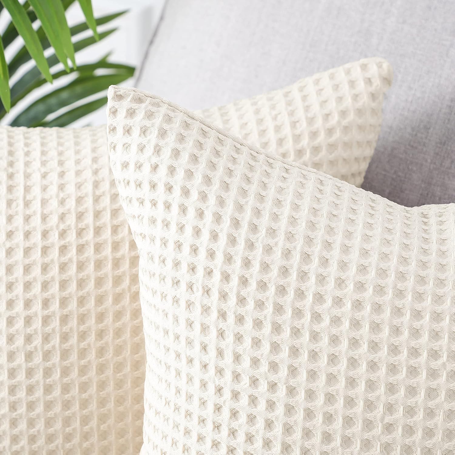 Set of 2 Waffle Textured Covers - Image 3